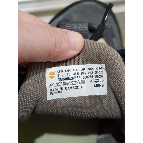 Timberland GreenStride Mid Hiker Boots Mens 11.5 Gray Black Trail Shoes main image 8